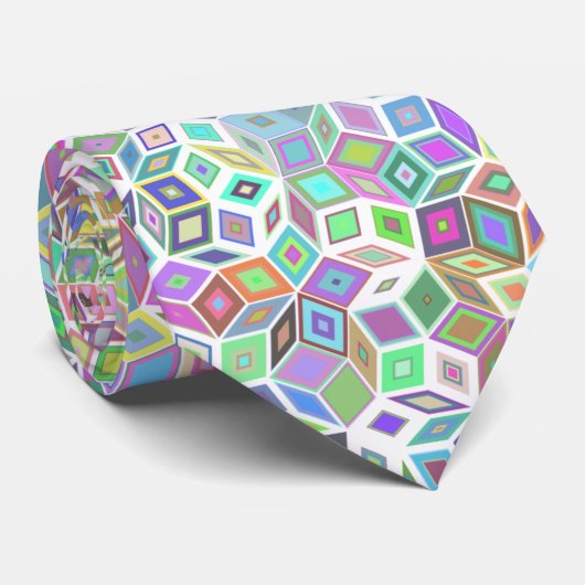 stropdas met Penrose patroon (Opgerold)