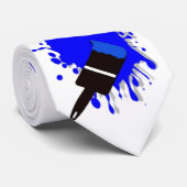 Stropdas met plash-verf (Opgerold)