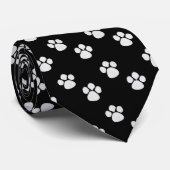 Stropdas met pootafdrukken (Opgerold)