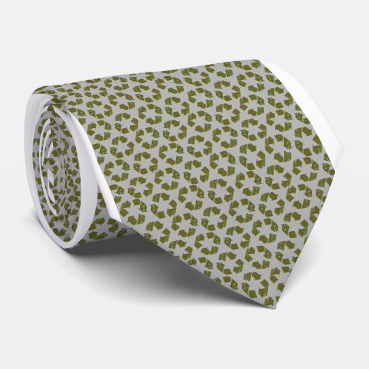 Stropdas met recyclingsymbool (Opgerold)