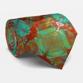 Stropdas met rode en groene chromatische fusie (Opgerold)