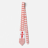 Stropdas met rode olifant (Voorkant)