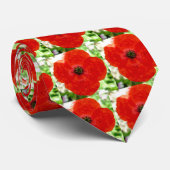 Stropdas met rode papaver (Opgerold)