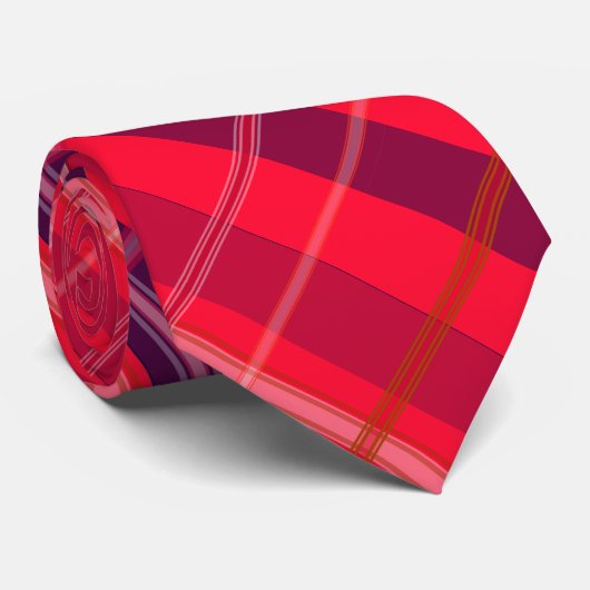 Stropdas met rode spelden (Opgerold)