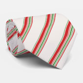 Stropdas met rode witte groene snoepriet (Opgerold)