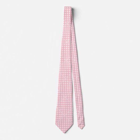 Stropdas met roze en witte diamanten (Voorkant)