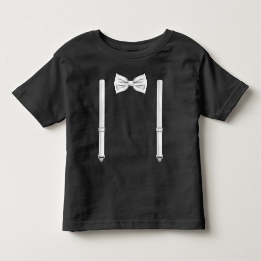 Stropdas met schorsingen - Bowtie voor bruiloft Kinder Shirts (Voorkant)