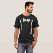 Stropdas met schorsingen - Bowtie voor bruiloft T-shirt (Voorkant volledig)