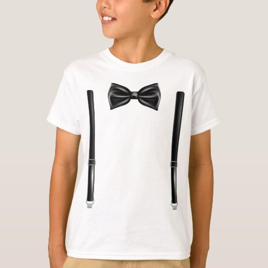 Stropdas met schorsingen - Bowtie voor bruiloft T-shirt (Voorkant)