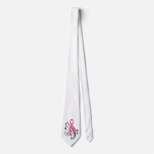 Stropdas met scrollen/roze lint
