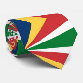 Stropdas met Seychellen Kleuren Design (Opgerold)