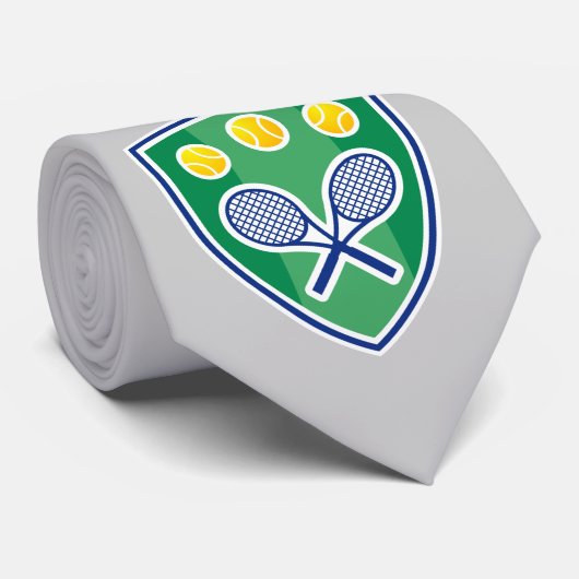 Stropdas met tennisontwerp voor logo (Opgerold)