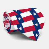 Stropdas met Texaanse vlag, Verenigde Staten. (Opgerold)