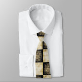 Stropdas met textuur van Black en Khaki Grunge (Gebonden)