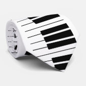 Stropdas met toetsenbordontwerp (Opgerold)