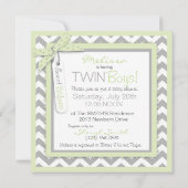 Stropdas met twee dozen Stropdas Chevron Print Bab Kaart (Achterkant)