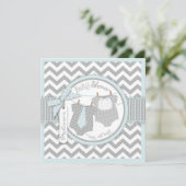 Stropdas met twee dozen Stropdas Chevron Print Bab Kaart (Staand voorkant)