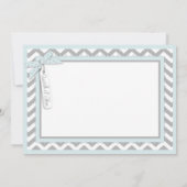 Stropdas met twee dozen Stropdas Chevron print bed Bedankkaart (Achterkant)