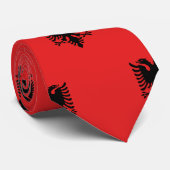 Stropdas met vlag van Albanië (Opgerold)