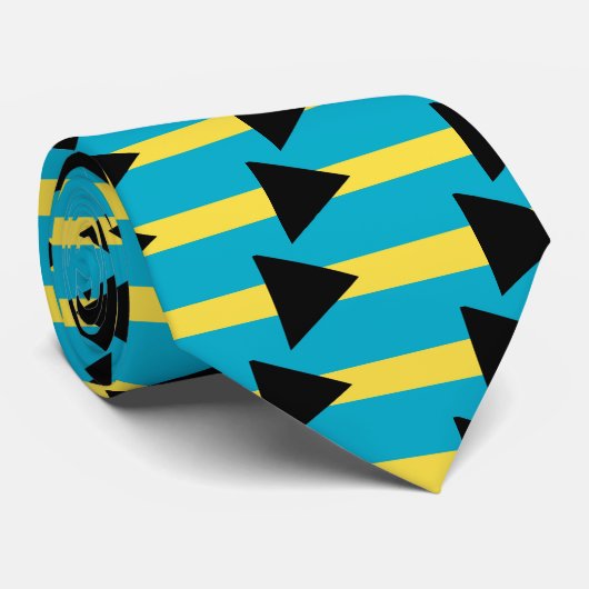 Stropdas met vlag van Bahama's (Opgerold)