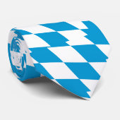 Stropdas met vlag van Beieren, Duitsland (Opgerold)