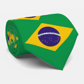 Stropdas met vlag van Brazilië (Opgerold)