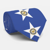 Stropdas met vlag van Houston, Texas, Verenigde St (Opgerold)