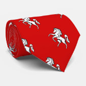 Stropdas met vlag van Kent County, Engeland (Opgerold)