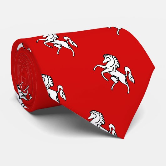 Stropdas met vlag van Kent County, Engeland (Opgerold)