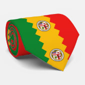 Stropdas met vlag van Los Angeles, Californië (Opgerold)