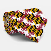 Stropdas met vlag van Maryland, U.S.A. (Opgerold)