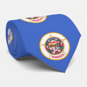 Stropdas met vlag van Minnesota, Verenigde Staten (Opgerold)