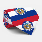 Stropdas met vlag van Missouri, VS (Opgerold)