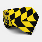 Stropdas met vlag van München, Beieren (Opgerold)