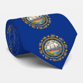 Stropdas met vlag van New Hampshire, VS (Opgerold)
