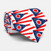 Stropdas met vlag van Ohio, U.S.A. (Opgerold)