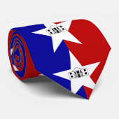Stropdas met vlag van San Antonio, Texas, Verenigd (Opgerold)