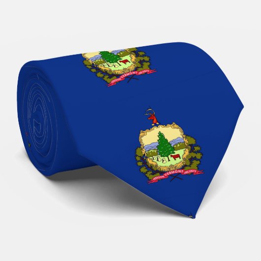Stropdas met vlag van Vermont, VS (Opgerold)