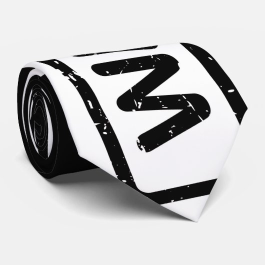 Stropdas met Witte en Roze Wayward Logo (Opgerold)