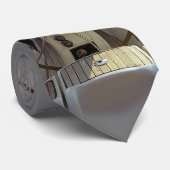 Stropdas met zeilboot (Opgerold)