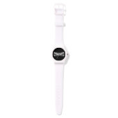 Stropdas met zwarte en witte boog horloge (Bandje)