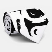 Stropdas met zwarte en witte inkt (Opgerold)