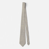 Stropdas met zwarte, gouden en witte kaas (Voorkant)