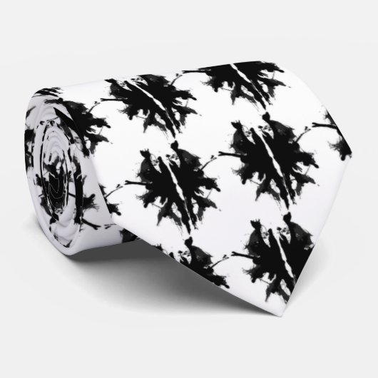 stropdas met zwarte inkt (Opgerold)