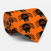 Stropdas met zwarte spin (Opgerold)