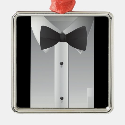 Stropdas Metalen Ornament (Voorkant)