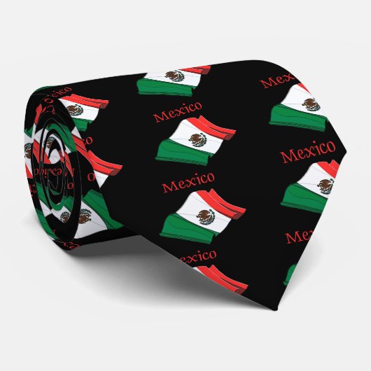 Stropdas Mexico-vlag (Opgerold)
