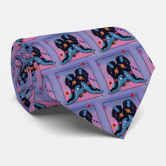 Stropdas - Midnight Cowboy Boots (Opgerold)