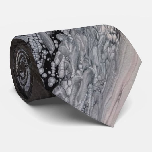 stropdas "Midnight Ripple" (Opgerold)