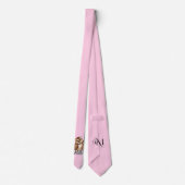 Stropdas: Mijn vader Mijn oude ik (roze) Stropdas (Achterkant)